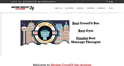 Desktop Screenshot of missioncrossfitsa.com